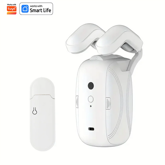 1/2Pcs Smart Wifi Curtain Robot with Wi-Fi Gateway, APP Remote Control, Automatic Opening Hand Pull Start，Compatible with Alexa